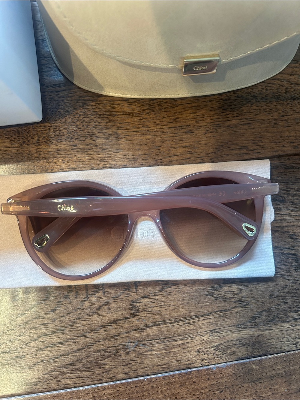 Chloé Mauve Gradient Cat-Eye Sunglasses - Picture 3 of 4